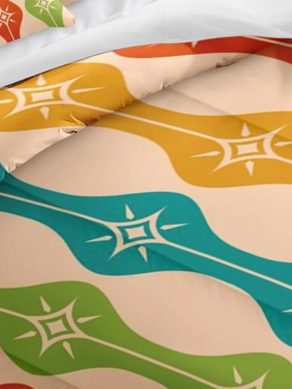 Retro-Style Geometric Comforter 2pc. Set-TWIN